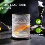 Vintage  Drinking Glasses Set of 8, 12 oz Highball Glasses & 10 oz Cocktail Glasses Set, Kitchen Water Glasses Cup, Bar Tumbler Glassware Set for Beer, Juice, Cocktail, Whiskey, Milk - Image 2